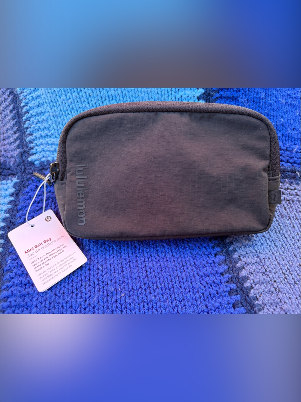 lululemon Black Mini Belt Bag with Zip 0.7l